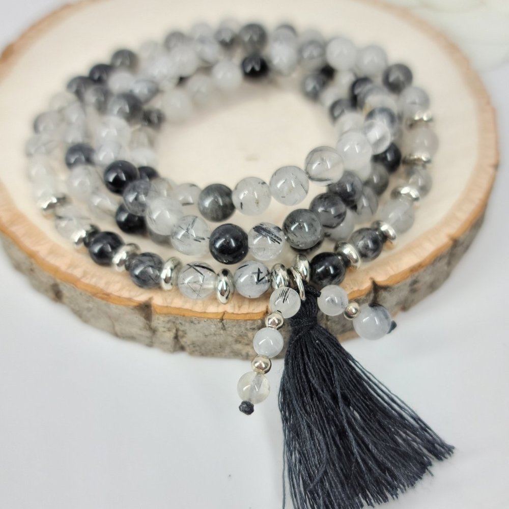 NWT 108 Mala Gemstones Agate Necklace Bracelet NEW